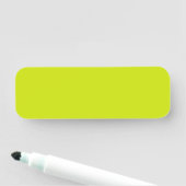 Porte-nom Citron amer (couleur solide) (En situation)