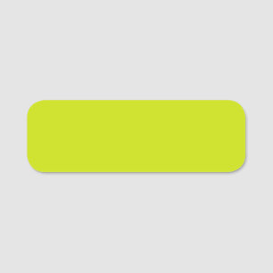 Porte-nom Citron amer (couleur solide)