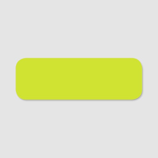 Porte-nom Citron amer (couleur solide) (Devant)