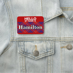 Porte-nom Clan écossais Hamilton Tartan Plaid