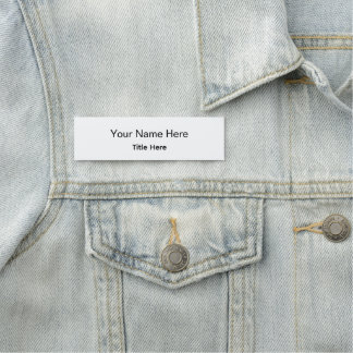 Porte-nom Classique employé professionnel personnalisé