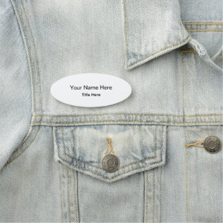 Porte-nom Classique Employé Professionnel Personnalisé