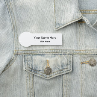 Porte-nom Classique employé professionnel personnalisé