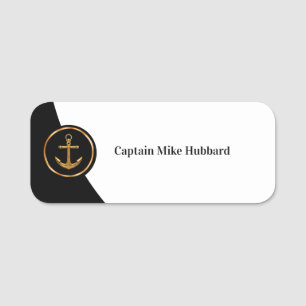 Porte-nom Classy Boat Captain Theme Name Tags