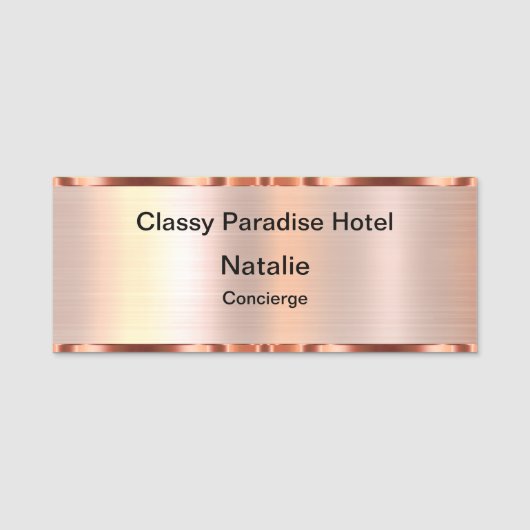 Porte-nom Classy Hotel Hospitality Concierge (Devant)