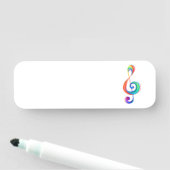 Porte-nom Clé arc-en-ciel (En situation)