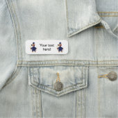 Porte-nom Clipart de graduation de chien (En situation)
