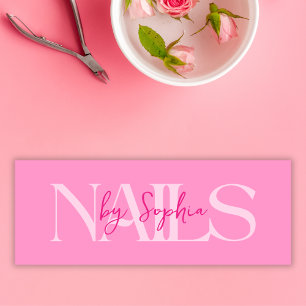 Porte-nom Clous De Salon Rose Moderne Par Employé