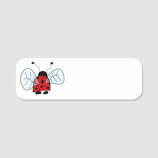 Porte-nom Coccinelle (Devant)