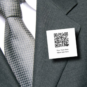 Porte-nom Code QR du budget - Gros nom d'information