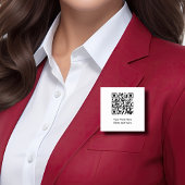 Porte-nom Code QR du budget - Gros nom d'information
