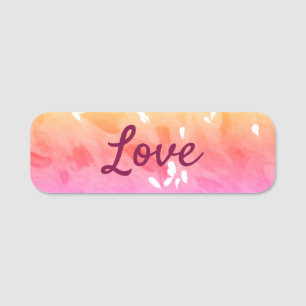 Porte-nom Coloré arc-en-ciel amour fierté lgbtq gay motif te