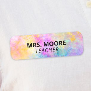 Porte-nom Coloré ID de l'enseignant Épingle de sécurité ou v