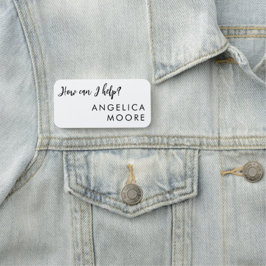 Porte-nom Comment aider le service client de vente personnal (En situation)