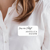 Porte-nom Comment aider le service client de vente personnal