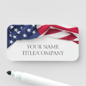 Porte-nom Compagnie Patriotique American Flag (En situation)