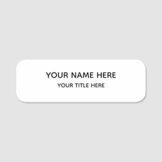 Porte-nom Company Logo Employee magnetic safety pin Name Tag