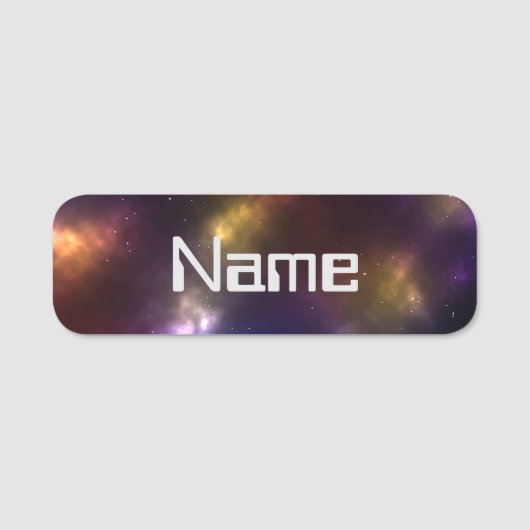 Porte-nom Conception de constellations de l'espace cosmique (Devant)