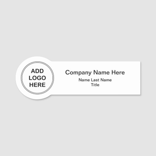 Porte-nom Conception du logo d'entreprise (Devant)