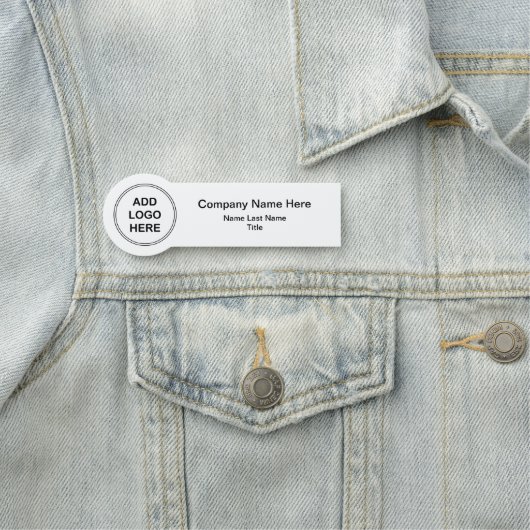 Porte-nom Conception du logo d'entreprise (En situation)