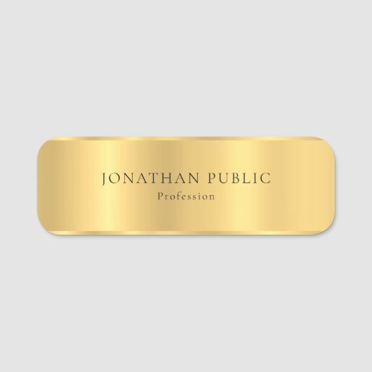 Porte-nom Conception minimaliste moderne de sembler (Devant)