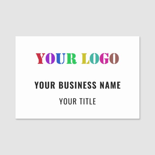 Porte-nom Concevez votre propre entreprise Logo Nom Balises  (Devant)