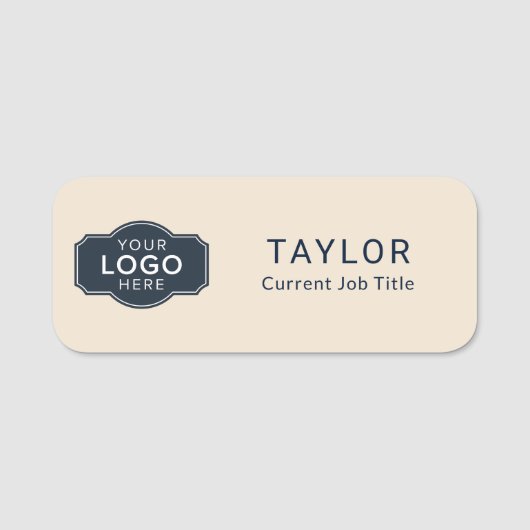 Porte-nom Conférence des employés du logo commercial (Devant)