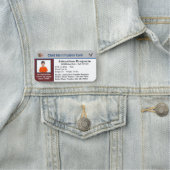 Porte-nom Contacts père mère Carte d'identité enfant Personn (En situation)