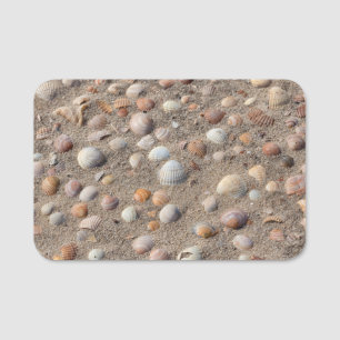 Porte-nom Coquillages marins sur la plage