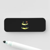 Porte-nom Costume pompier Halloween (En situation)