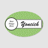 Porte-nom Couche de Feuilles par Kenneth Yoncich (Devant)