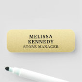 Porte-nom Couleur dorée personnalisée personnalisée (En situation)