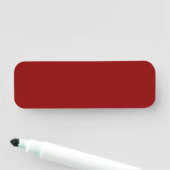 Porte-nom Couleur rouge foncé (En situation)