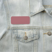 Porte-nom Couleur solide Rose poussiéreux (En situation)