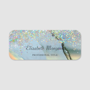 Porte-nom Couleurs Tendances Confettis Encre Alcoholique