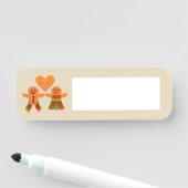 Porte-nom Couple de pain d'épices de Noël (En situation)