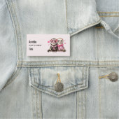 Porte-nom Couple mignon en amour (En situation)