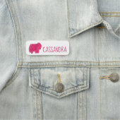 Porte-nom Crackers animaux de cirque rose givré Cookies (En situation)