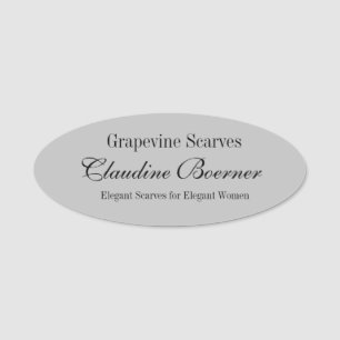 Porte-nom Crafter nommé ovale personnalisable d'insigne