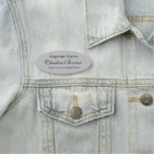 Porte-nom Crafter nommé ovale personnalisable d'insigne (En situation)