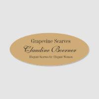 Crafter nommé ovale personnalisable d'insigne