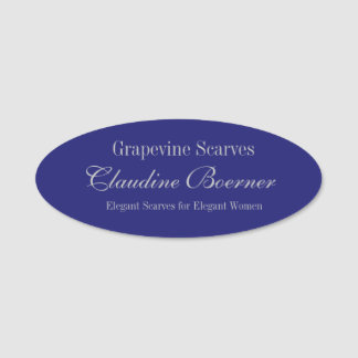 Porte-nom Crafter nommé ovale personnalisable d'insigne