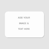 Porte-nom Create Your Own white  (Devant)