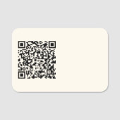 Porte-nom Créer instantanément un code QR | Modifiable blanc (Devant)