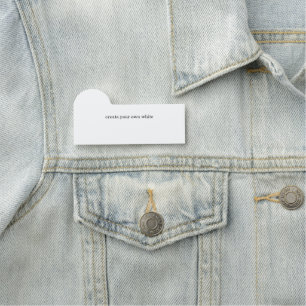 Porte-nom créez votre propre blanc