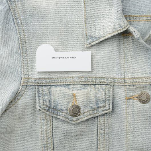 Porte-nom créez votre propre blanc (En situation)