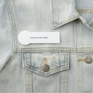 Porte-nom créez votre propre blanc