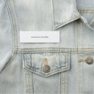 Porte-nom créez votre propre blanc