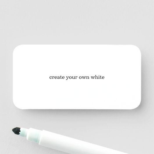 Porte-nom créez votre propre blanc (En situation)