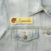 Porte-nom Creme Brulee Français Servite de dessert (En situation)